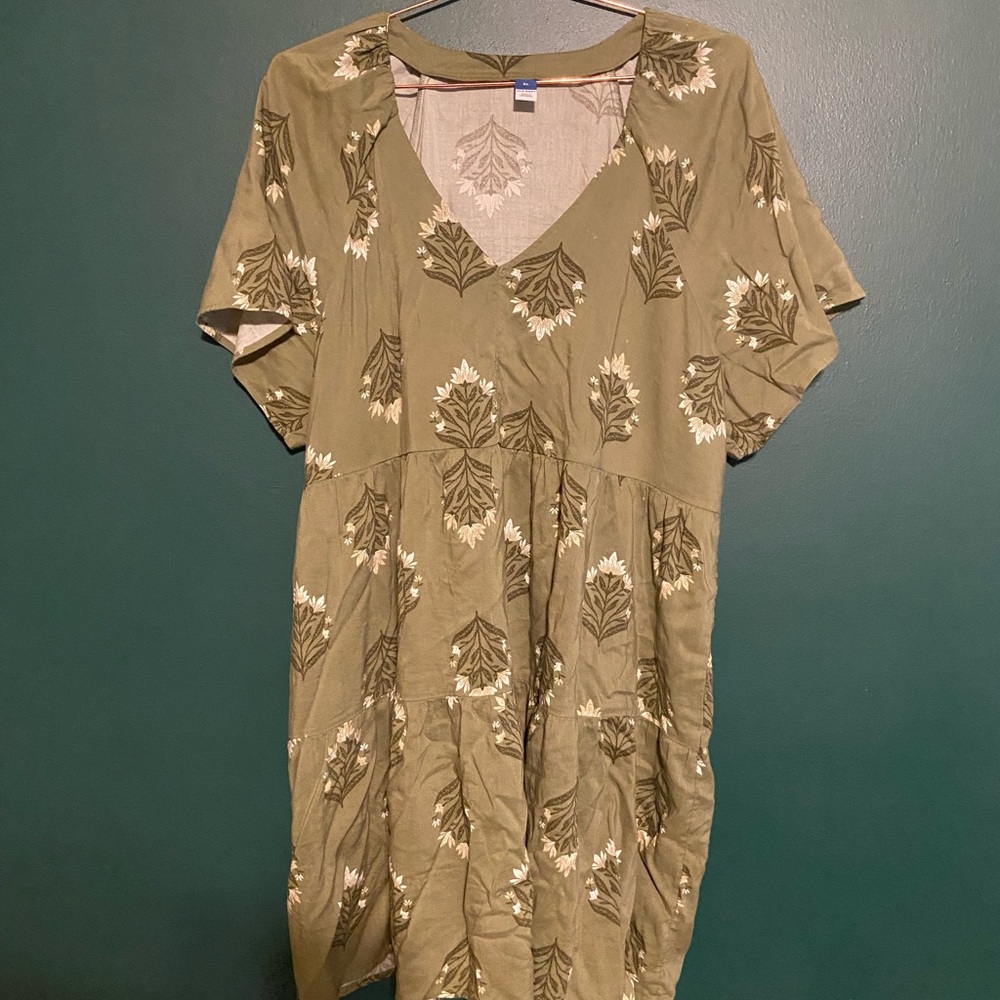 Floral Green Dress
